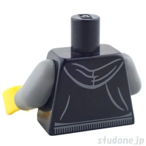 画像2: トルソー（パーカー ブラック・スパイダーウェブ パターン・アーム ダークブルーイッシュグレー） (2)