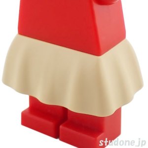 画像1: プラスチック スカート・ロング フリル（タン） (1)