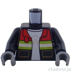 画像1: トルソー（ファイア ジャケット ブラック・リフレクティブ） (1)