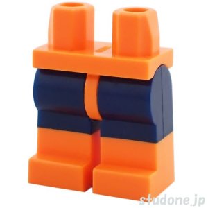 画像1: レッグ（オレンジ・ショートパンツ ダークブルー） (1)