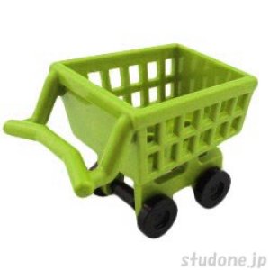 画像1: ショッピングカート（ライム） (1)