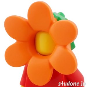 画像1: フラワーヘッドギア（オレンジ） (1)