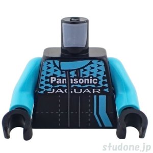 画像1: トルソー（ジャンプスーツ ブラック・ミディアムアジュール パネル/Panasonic JAGUAR） (1)