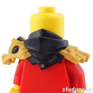 画像1: ドラゴン ヘッド ショルダーパット クロスシース（ブラック） (1)
