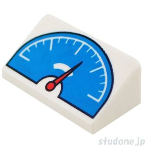 画像1: 30°スロープ 1x2x2/3（メーター ダークアジュール パネル） (1)