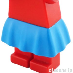 画像1: プラスチック スカート・ロング フリル（ダークアジュール） (1)