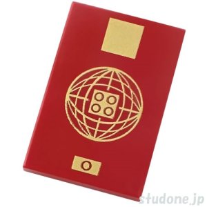 画像1: 2x3タイル（パスポート・ダークレッド） (1)