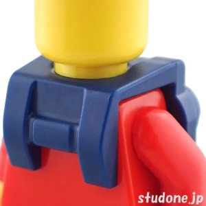 画像1: ネックブラケット・ハーネス/4バックスタッド（ダークブルー） (1)