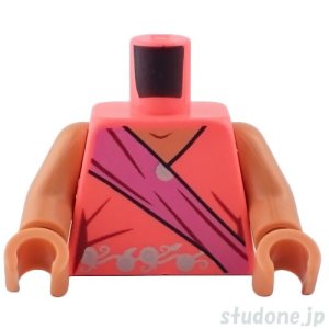 画像1: トルソー（サリー コーラル・サッシュ ダークピンク） (1)