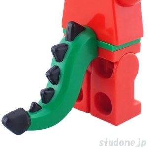 画像1: ドラゴンテール コスチューム（グリーン） (1)
