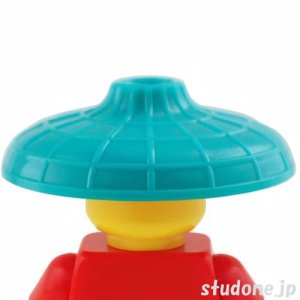 画像1: アジアン・コニカルハット（ダークターコイズ） (1)