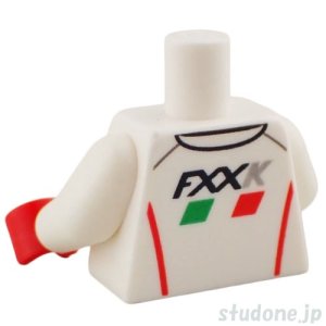 画像2: トルソー（レーシング スーツ ホワイト・フェラーリ ロゴ/FXXK） (2)
