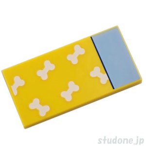 画像1: 2x4タイル（ベッドシーツ・ドック ボーン） (1)
