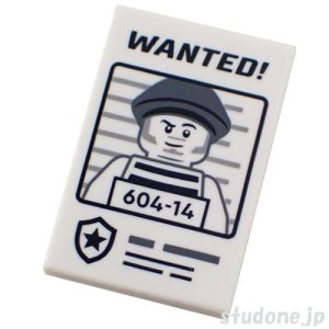 画像1: 2x3タイル（WANTED!・ミニフィグ604-14）  (1)