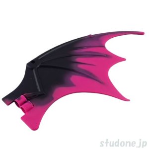 画像1: ドラゴンウィング19x11（ブラック/マーブルマジェンタ） (1)