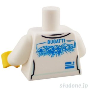 画像2: トルソー（シャツ ホワイト・BUGATTI カー パターン） (2)