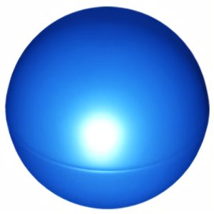 画像1: ボール/ハード プラスチック 52mm（ブルー） (1)