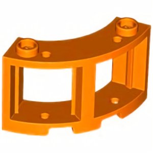 画像1: ウィンドウ3x3x2コーナーラウンド（オレンジ） (1)
