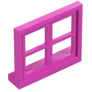 画像1: ウィンドウ1x4x3・4ペインズ/シル（ダークピンク） (1)