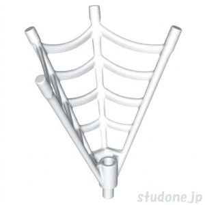 画像1: スパイダーウェブ・ハーフコーン（ホワイト） (1)