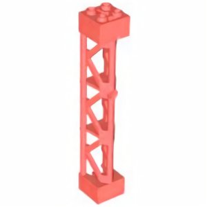 画像1: 三角柱2x2x10・TYPE4-18（コーラル） (1)