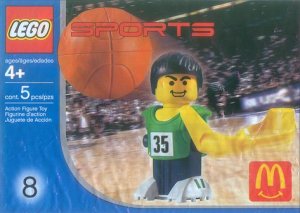 LEGO Green Basketball Player