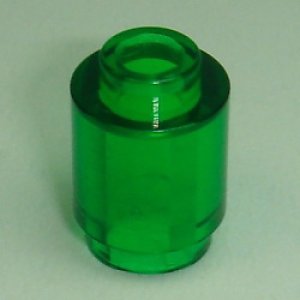 ◆50個セット◆丸1x1ブロック（トランスグリーン）