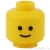 LEGO レゴ ミニフィグ 純正 ミニフィグヘッド スマイル 正面画像