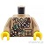 LEGO レゴ アクセサリー トルソー（シャツ ダークタン・アムニッションベルト/マップ）  パーツ 部品 正面画像
