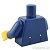 LEGO レゴ アクセサリー トルソー（パイレーツ ガバナー ダークブルー・レッド サッシュ）  パーツ 部品 後ろ画像