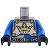 LEGO レゴ アクセサリー トルソー（キングズナイト アーマー・クラウン/チェーンベルト）  パーツ 部品 正面画像