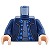 LEGO レゴ アクセサリー トルソー（ジャケット ダークブルー・チェック シャツ）  パーツ 部品 正面画像