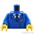 LEGO レゴ アクセサリー トルソー（スーツ ブルー・ネクタイ/ウィング バッジ）  パーツ 部品 正面画像