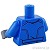 LEGO レゴ アクセサリー トルソー（フライトスーツジャケット ブルー・IDバッジ） パーツ 部品 後ろ画像