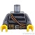 LEGO レゴ アクセサリー トルソー（セーター ダークブルーイッシュグレー・ブラック ストライプ/ロープ/鍵） パーツ 部品 正面画像