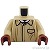 LEGO レゴ アクセサリー トルソー（オーバーコート タン・シワ）  パーツ 部品 正面画像