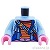LEGO レゴ アクセサリー トルソー（ジャケット ブライトライトブルー・ストライプ シャツ/ポーチ）  パーツ 部品 正面画像
