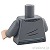 LEGO レゴ アクセサリー トルソー（Vネック セーター ダークブルーイッシュグレー・ネクタイ）  パーツ 部品 後ろ画像