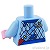 LEGO レゴ アクセサリー トルソー（ジャケット ブライトライトブルー・ストライプ シャツ/ポーチ）  パーツ 部品 後ろ画像