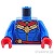 LEGO レゴ アクセサリー トルソー（キャプテンマーベル・SH0639）  パーツ 部品 正面画像