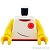 LEGO レゴ アクセサリー トルソー（ノースリーブ シャツ ホワイト・ライフガード フロート）  パーツ 部品 正面画像
