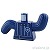 LEGO レゴ アクセサリー トルソー（ポリス ドック トレーナー ダークブルー）  パーツ 部品 正面画像
