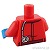 LEGO レゴ アクセサリー トルソー（ジャケット レッド・プリズン シャツ/ID/無線）  パーツ 部品 後ろ画像