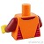 LEGO レゴ アクセサリー トルソー（Tシャツ オレンジ・フィスト/サイドパネル）  パーツ 部品 後ろ画像