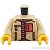 LEGO レゴ アクセサリー トルソー（ジャケット タン・ボタンパネル/ジッパー）  パーツ 部品 正面画像