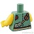 LEGO レゴ アクセサリー トルソー（ジャケット サンドグリーン・サッシュ/ロープ/アヒル/スカル）  パーツ 部品 後ろ画像