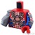 LEGO レゴ アクセサリー トルソー（サイボーグ スパイダーウーマン）  パーツ 部品 正面画像