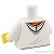 LEGO レゴ アクセサリー トルソー（パーカー ホワイト・McLaren） パーツ 部品 後ろ画像