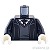 LEGO レゴ アクセサリー トルソー（ローブ ブラック・セーター/ネクタイ ホグワーツクレスト）  パーツ 部品 正面画像