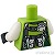 LEGO レゴ アクセサリー トルソー(ワールドレーサー ライム・ベスト ハーネス/レーダー) パーツ 部品 後ろ画像